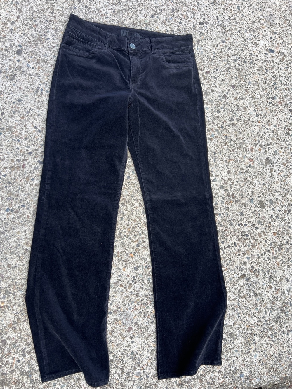 Kut from the Kloth Black Corduroy Wide Leg Jeans